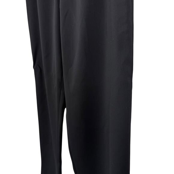 Yansi Fugel Womens Black Side Zip Flat Front High Waist Dress Pants Tapered 10 - Picture 9 of 16